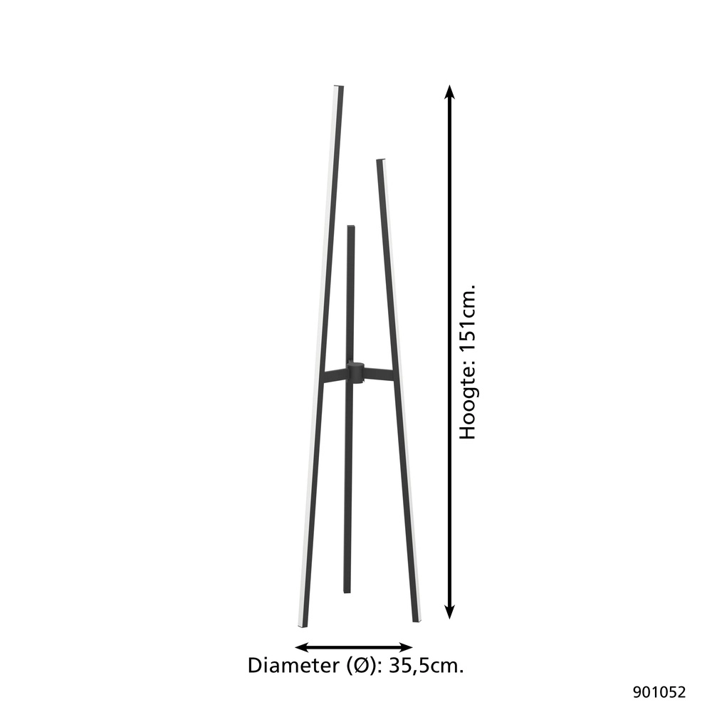 Modern LED floor lamp Mongolana Eglo 9008606306015