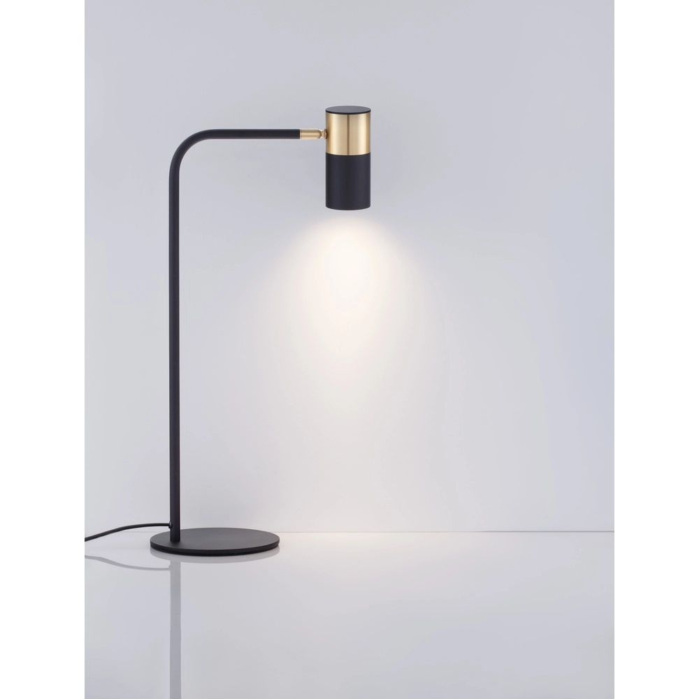 Table lamp Pongo black with gold
