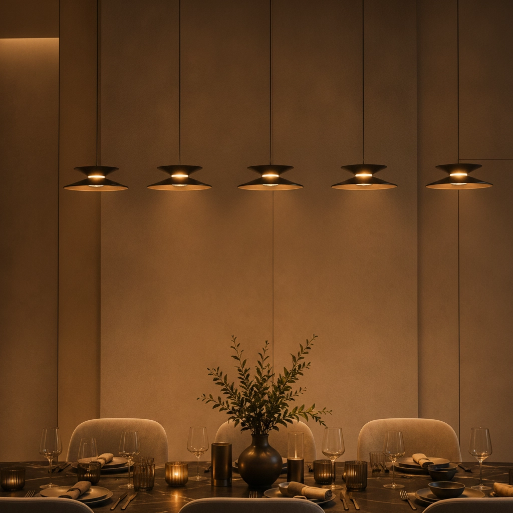 Design pendant lamp Morfi Straight 5-light black