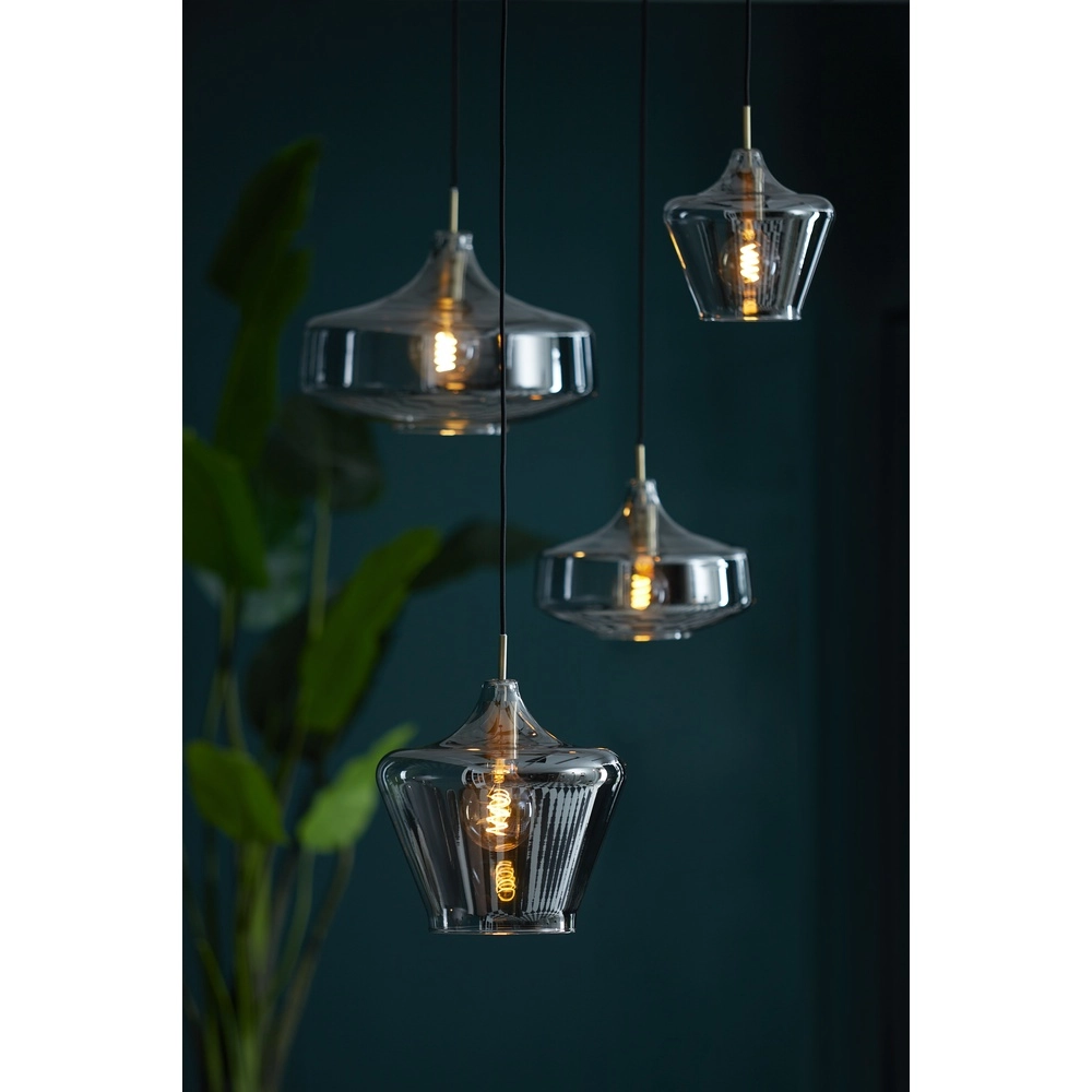 Smoke Glass Pendant Light Solna Ø 39.5cm Light & Living 8717807680220