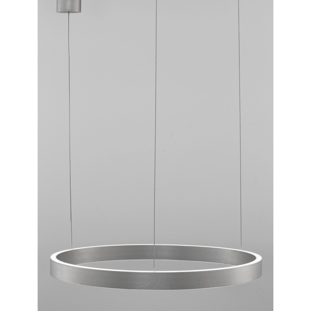 Design pendant lamp Elowen silver grey Ø 60cm