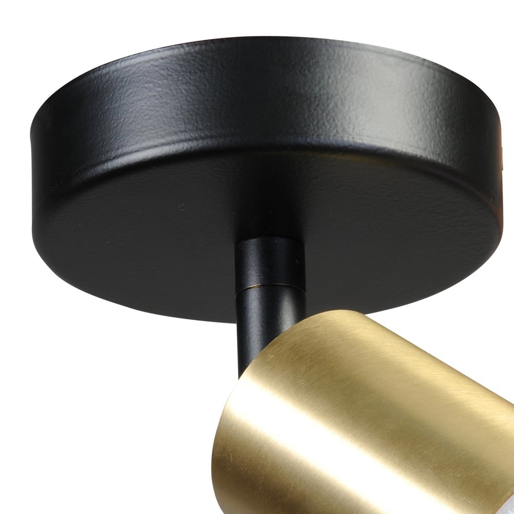Ceiling lamp black Bounce with golden spot Masterlight 8718121209333