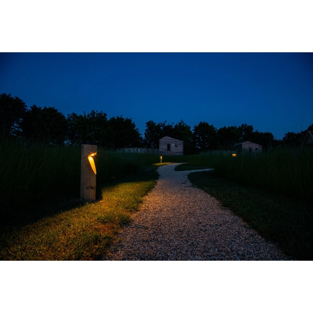 Wooden solar path lighting Bosco Solar Chestnut - 65cm - 2700K Timberlab 8716803513747