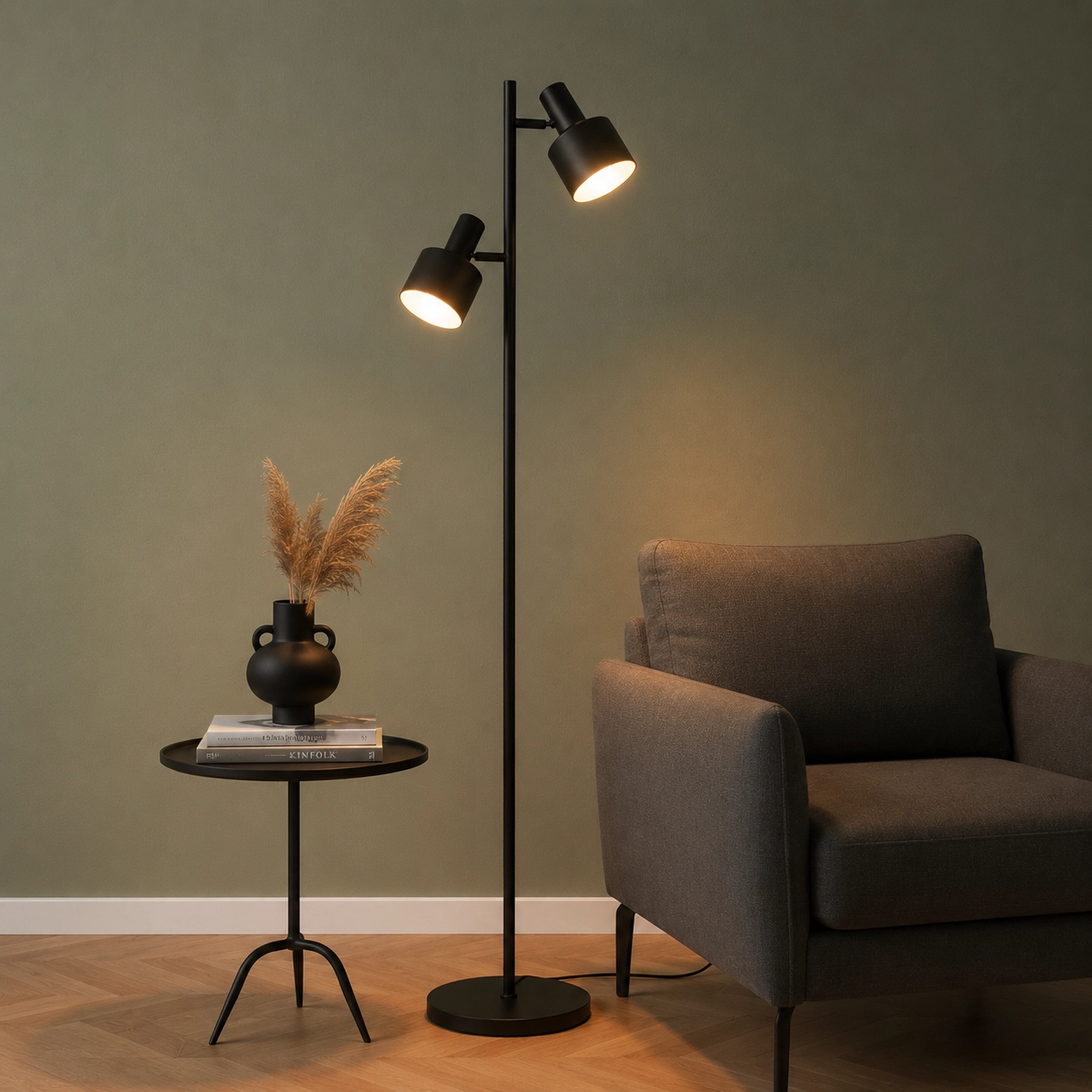 Floor lamp Twinkle black