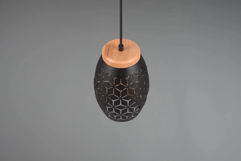 Black gold hanging lamp Bidar design Trio 4017807574883