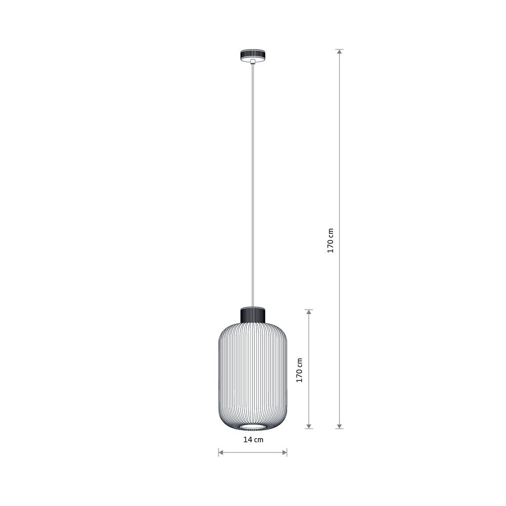 Pendant lamp Aurora grey Ø 14cm
