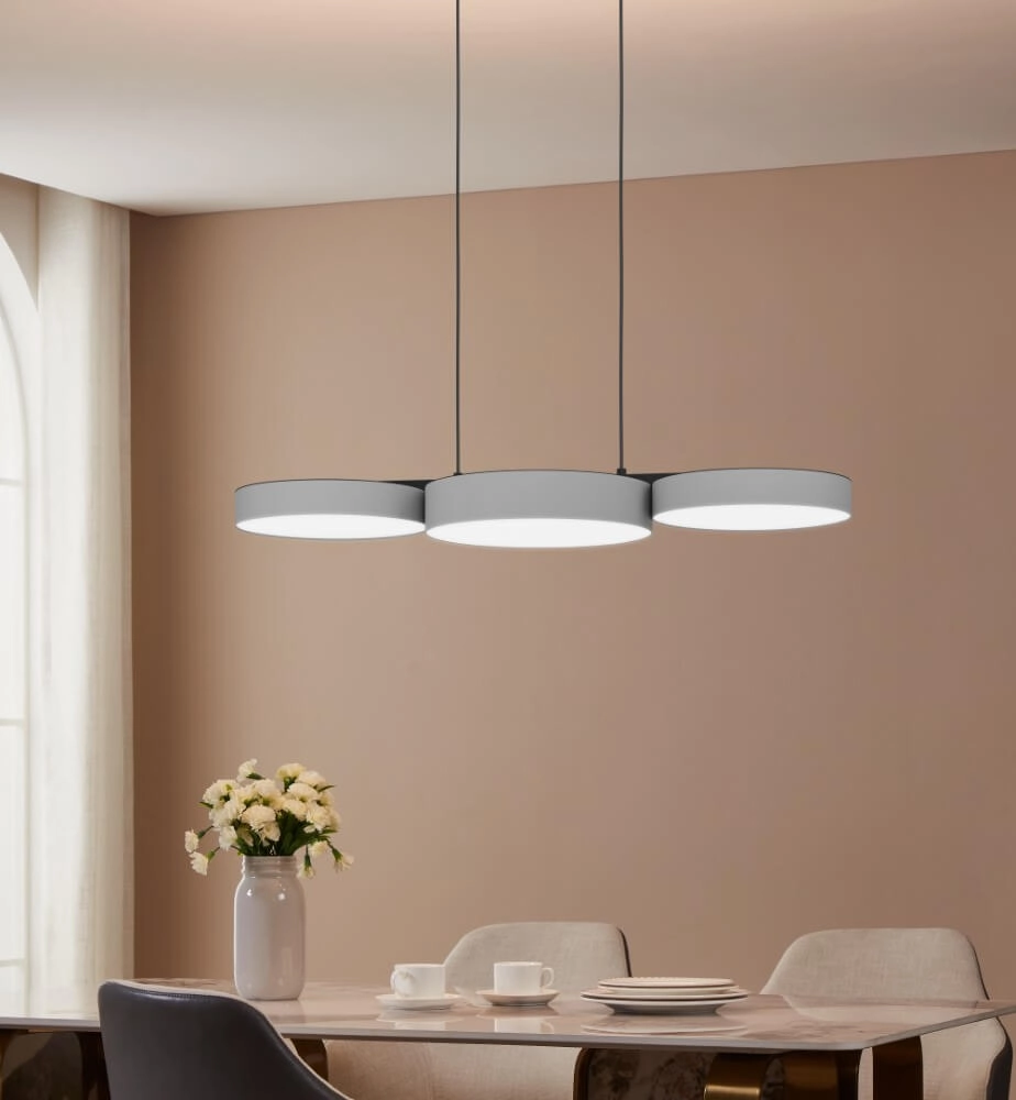 Led pendant light Barbano-Z 3-light - grey Eglo 9008606274215