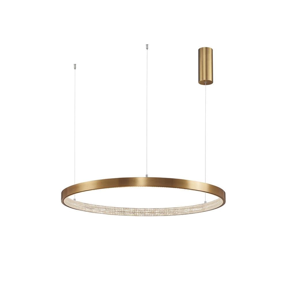 Pendant lamp Preston gold Ø 80cm Lyora 5212017424082