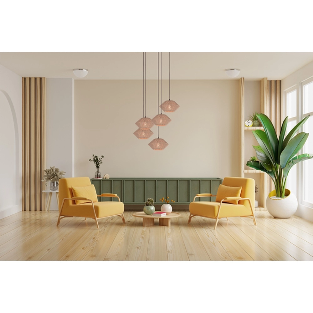 Japandig pendant lamp Bicono 5x Ø35cm Masterlight 8718121352787