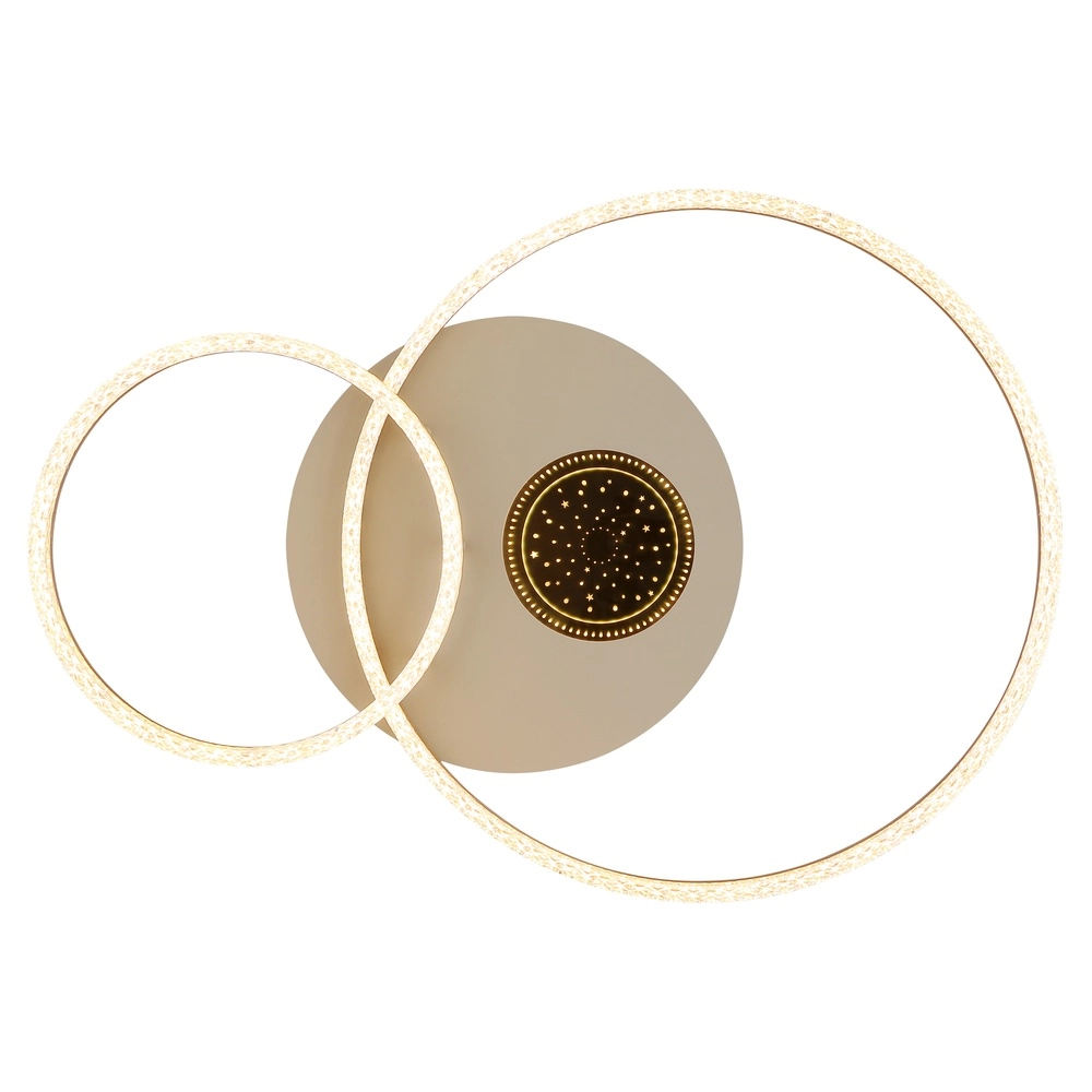 Round ceiling lamp Sanford sand brown Globo 9007371586738