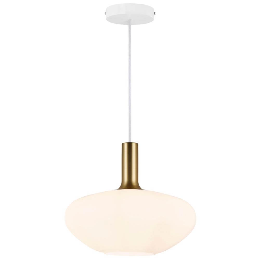 Glass pendant lamp Alton Ø 35cm white Nordlux 5704924000355