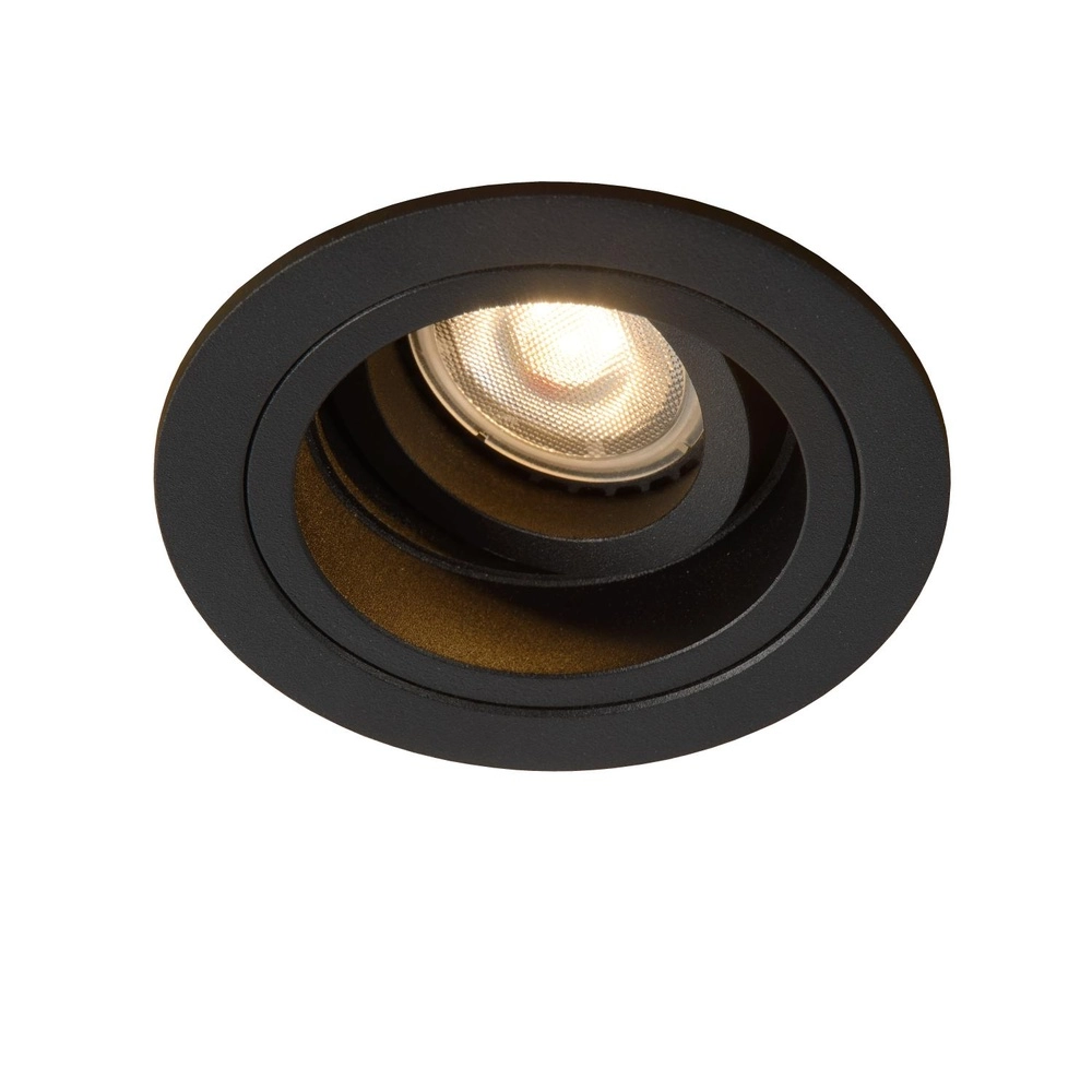 Round recessed spotlight Embed Black Lucide 5411212221186