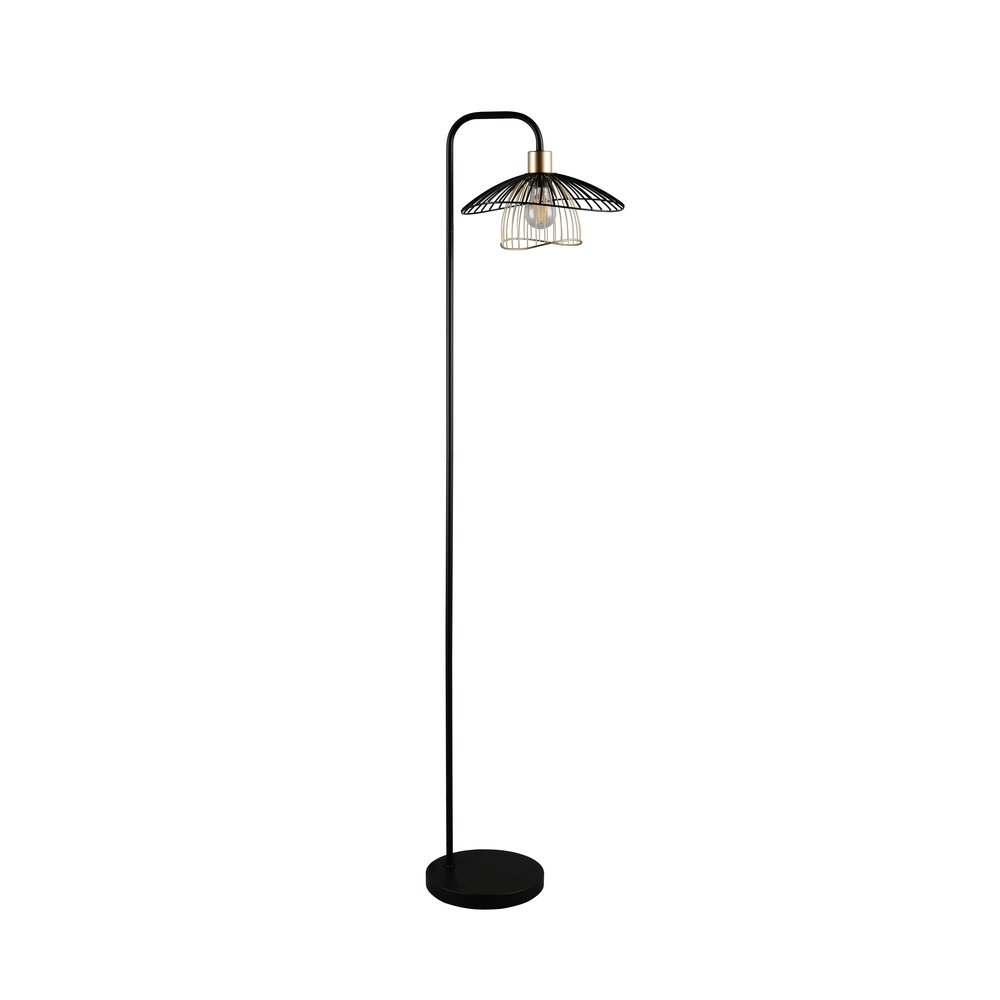 Floor lamp Lauris Black Trio 4017807678109