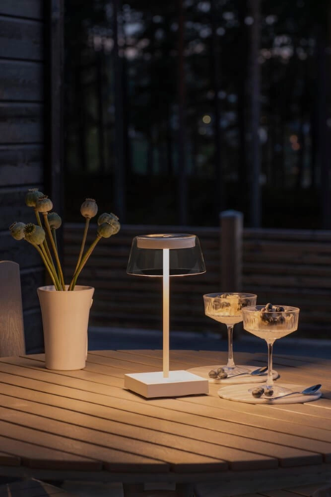 Rechargeable table lamp Scilla white KonstSmide 7318307816259