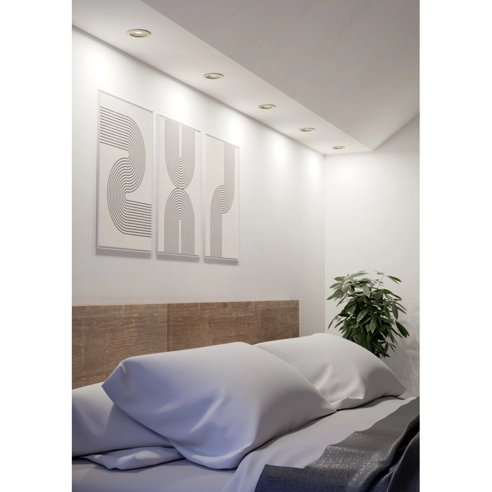 Recessed spotlight Barranco nickel Ø 9cm - 4.5W - 3000K Eglo 9008606359233