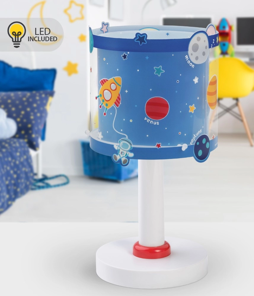 Table lamp Planets blue for children's room Dalber 8420406002231