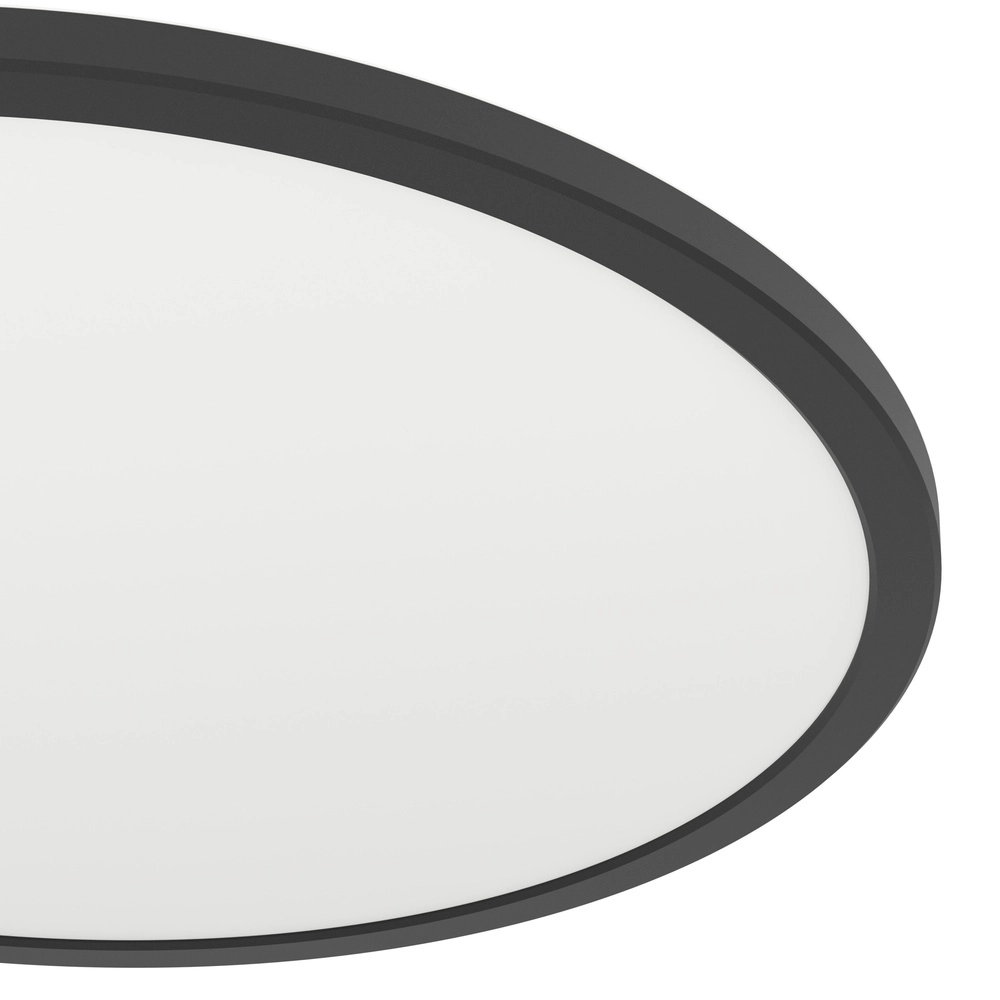 Bathroom ceiling light Rovito Zigbee - black - Ø 50cm Eglo 9008606329861
