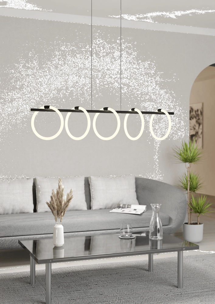 Modern hanging lamp Caranacoa 5-light Eglo 9008606244652