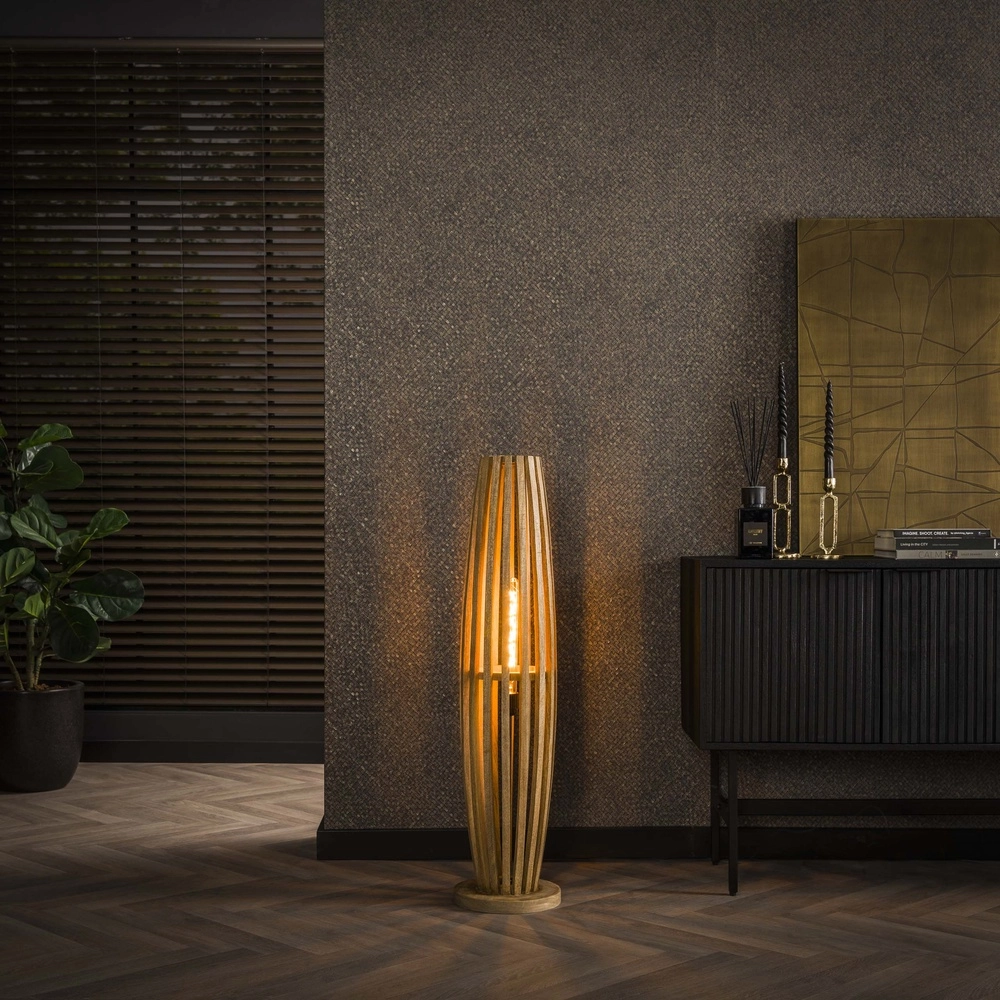 Wooden floor lamp Orbit 105cm - 1x E27