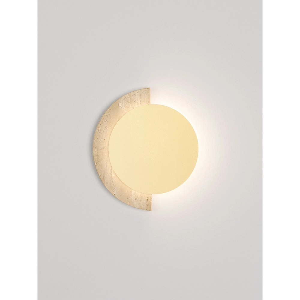 Design wall lamp Molli travertine Ø 17cm Lyora 5212063501300