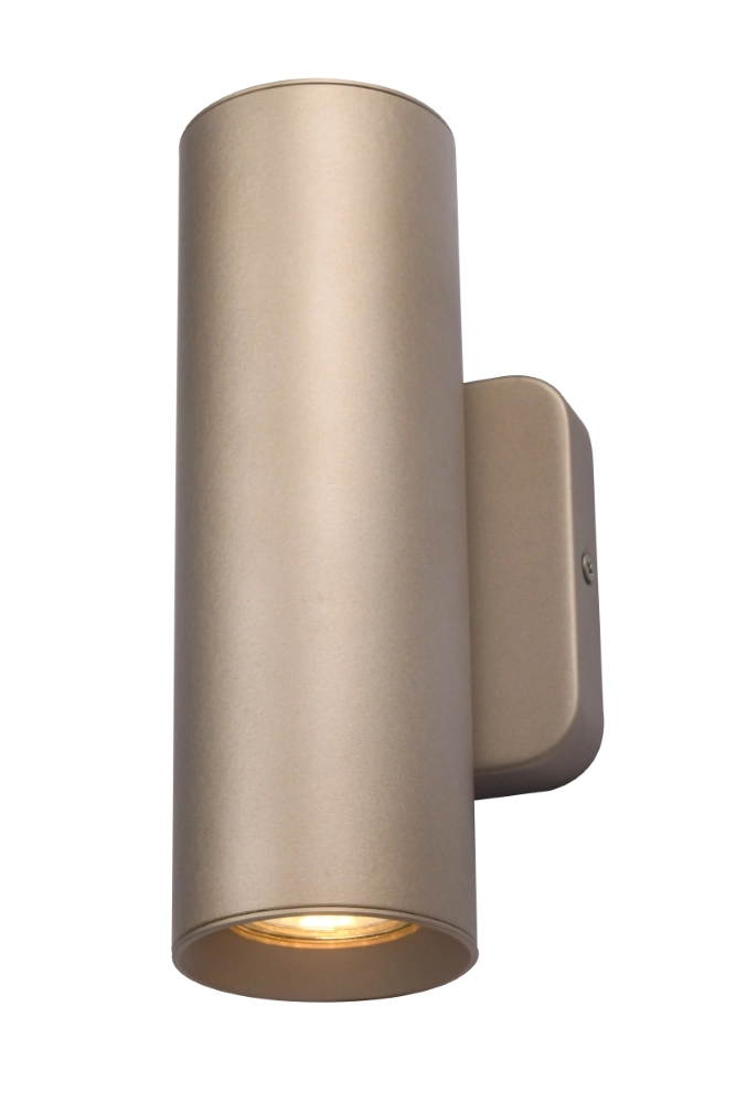 Champagne wall light Megano 2 up and down light