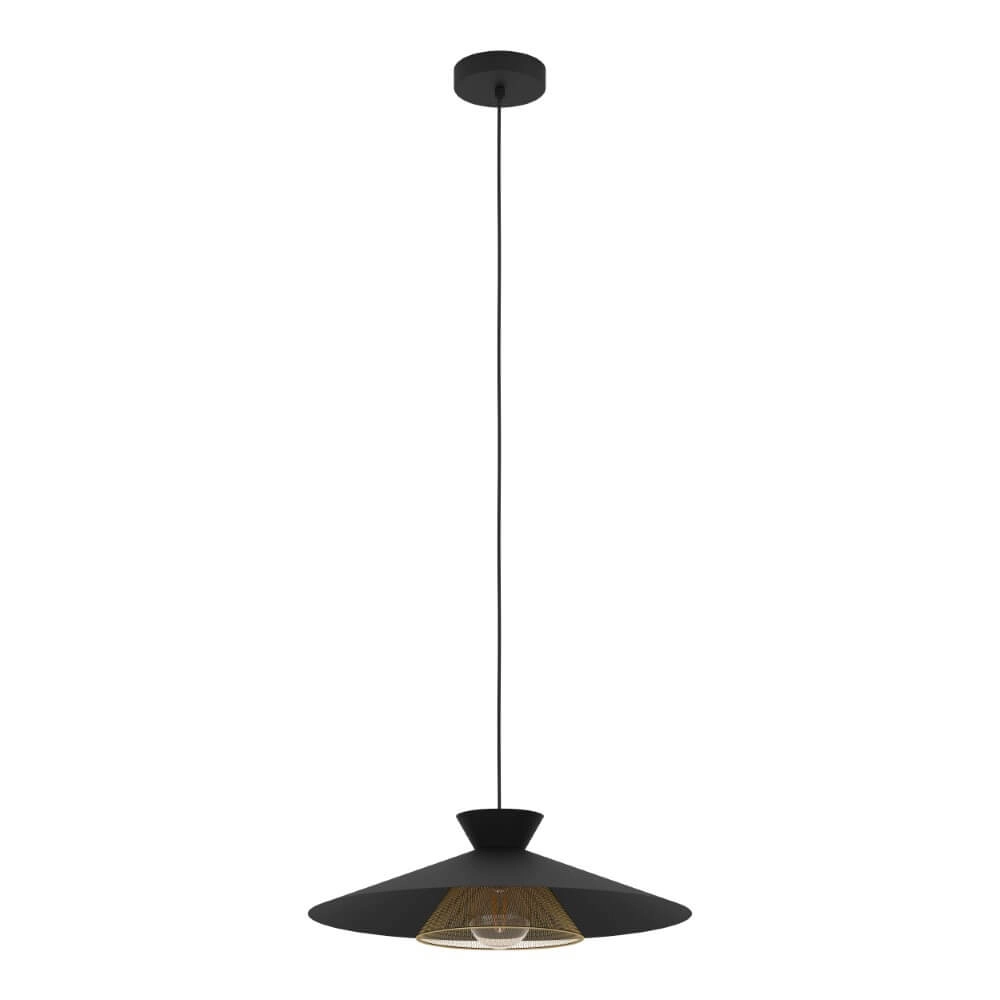 Black pendant lamp Grizedale Ø 50cm