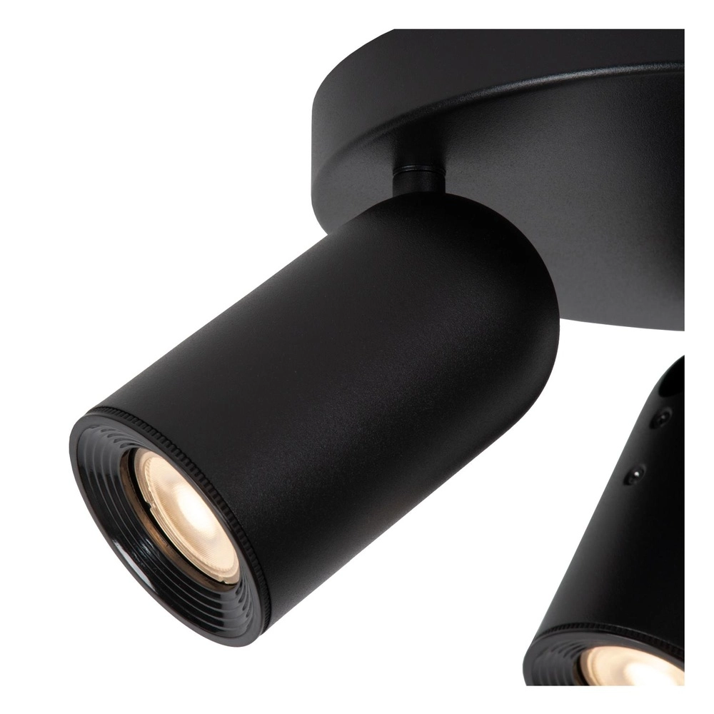Ceiling spotlight Punch 3-light black Lucide 5411212134349