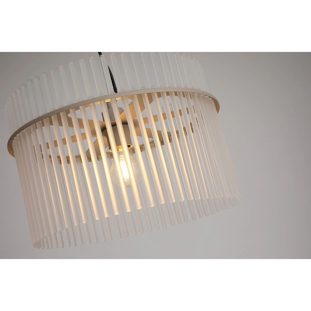 Pendant lamp Swizzle sand brown Ø 40cm