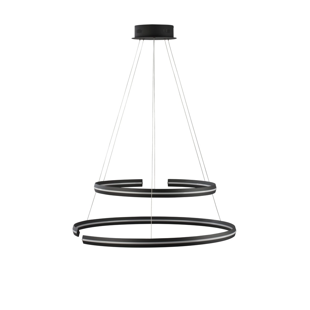 Black pendant lamp Torrente round Lyora 5212017419620