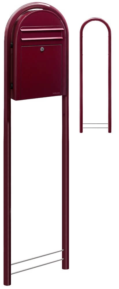 Mailbox Classic S 3005 Burgundy Bobi 6417237039132