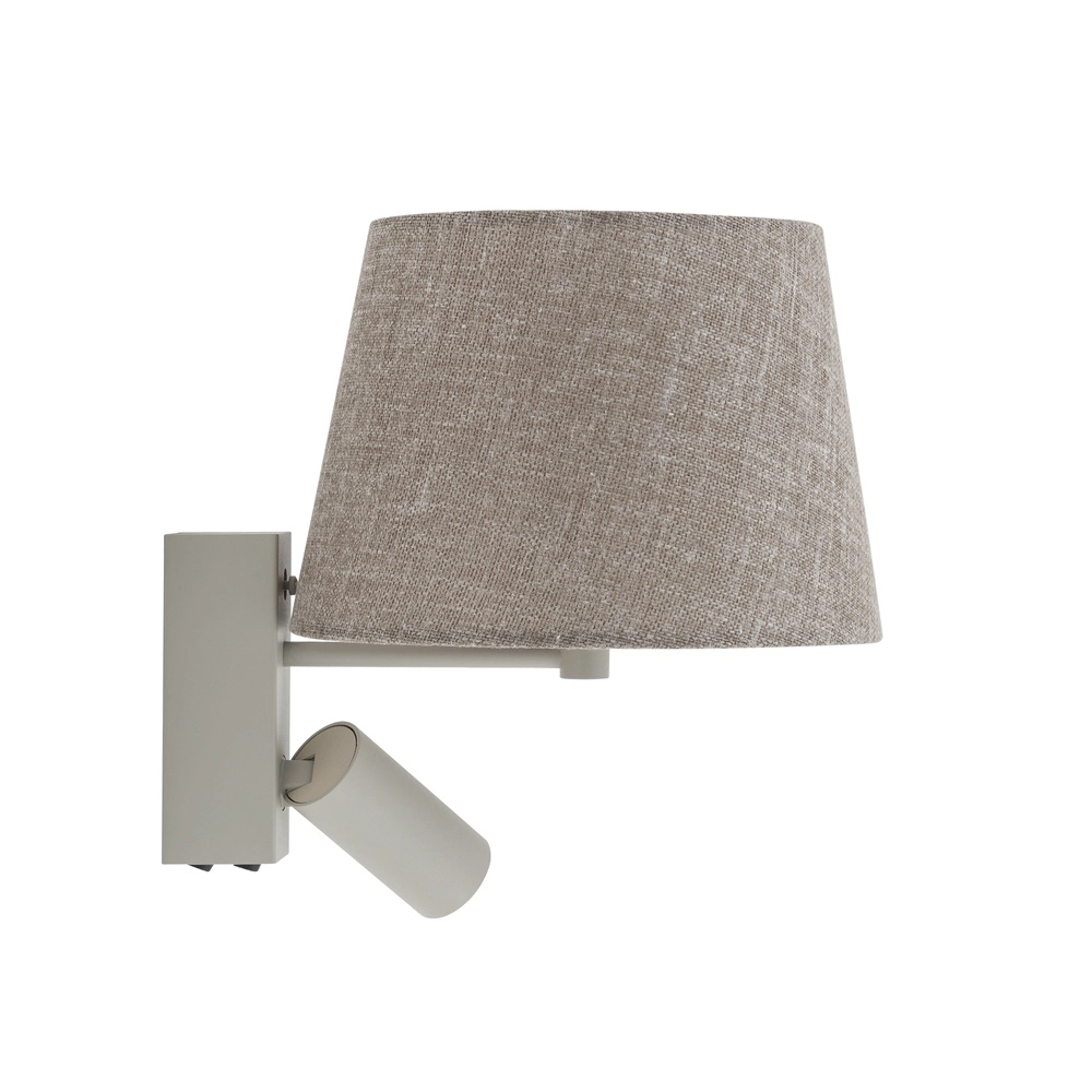 Wall lamp sand brown Tutoia with table lampshade Lyora 5903139116848