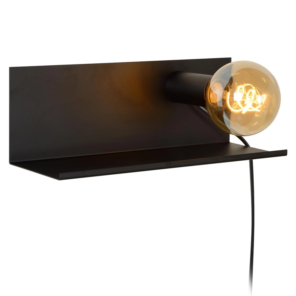 Bedside lamp Sebo Black Lucide 5411212061287