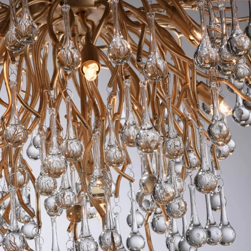 Chandelier Icicle brass 50cm Paul Neuhaus 4012248352083