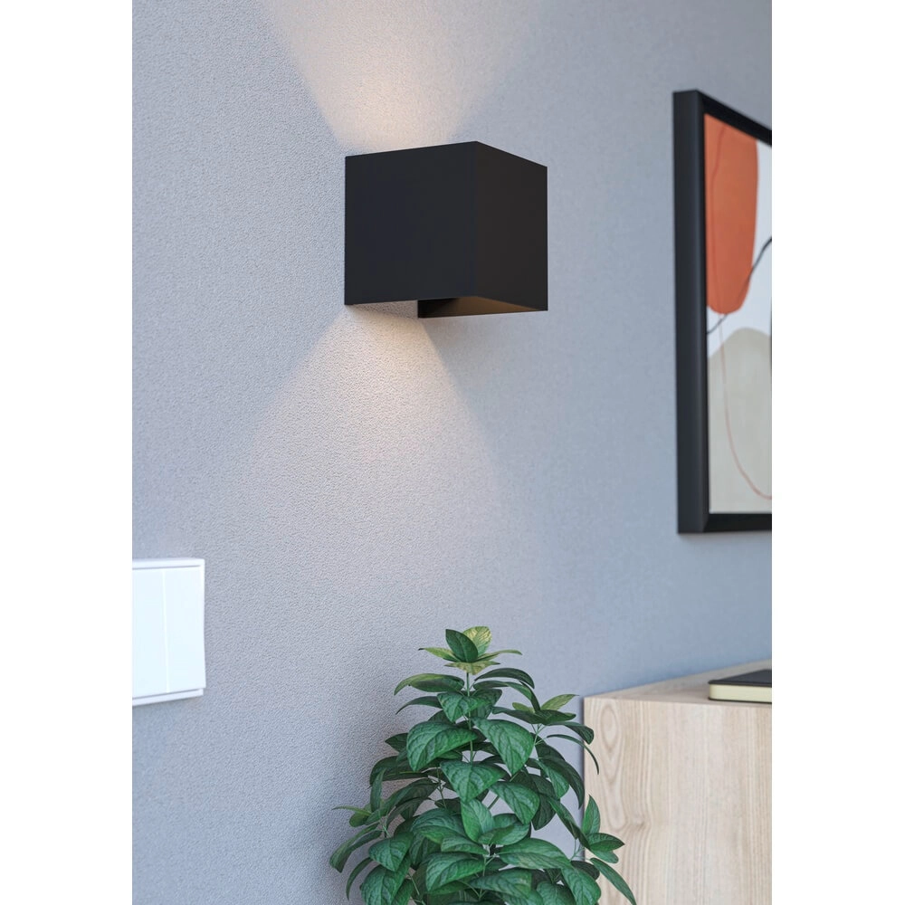 Rechargeable wall spotlight Rincine black - 4000K Eglo 9002759741150