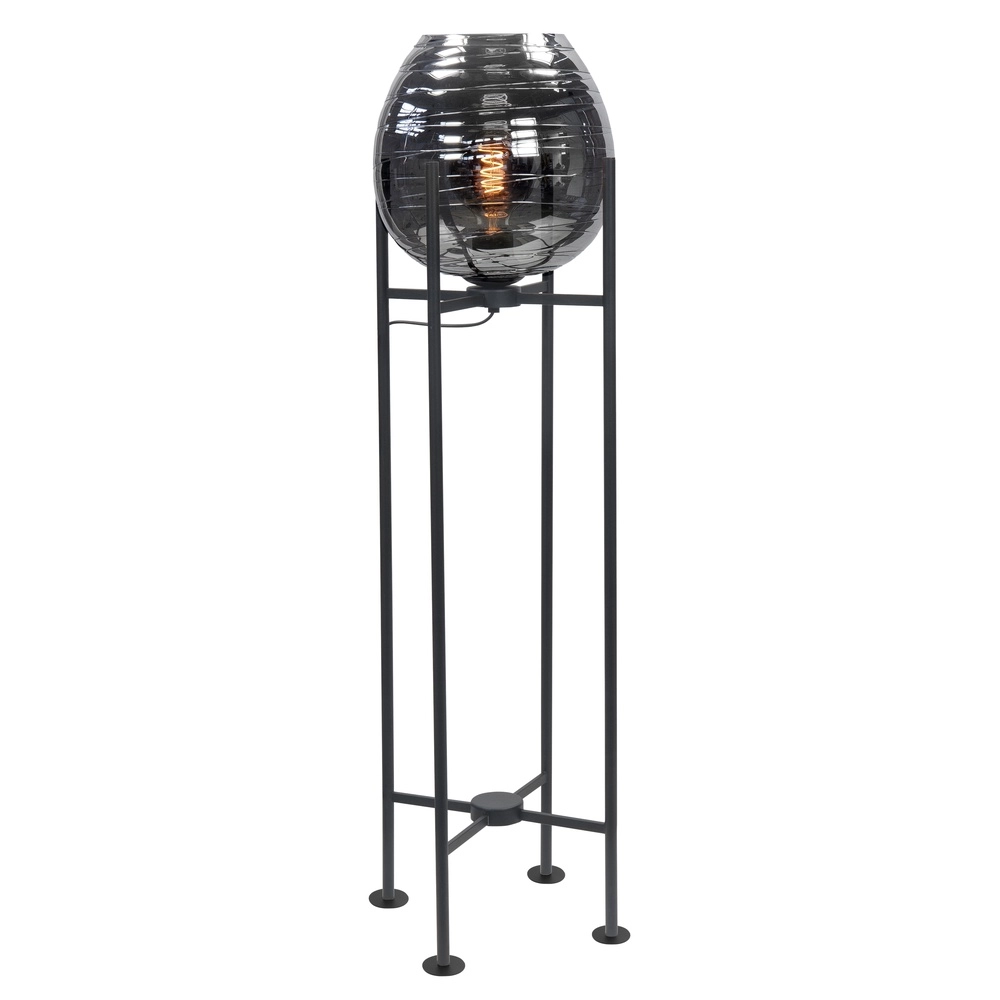 Floor lamp Fantasy black with glass 101cm