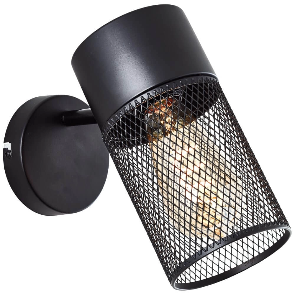 Black wall light Kamolo