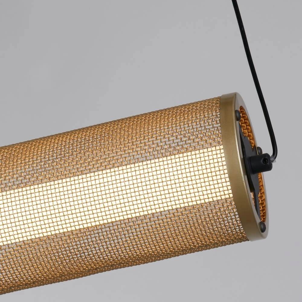 Pendant lamp Thread Black with Gold Mesh Searchlight 5053423273051