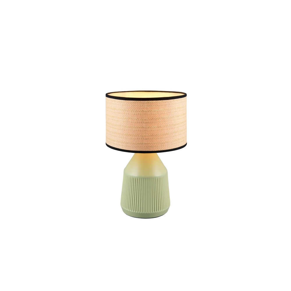 Table lamp Formentera Ø 28cm green Trio 4017807678130