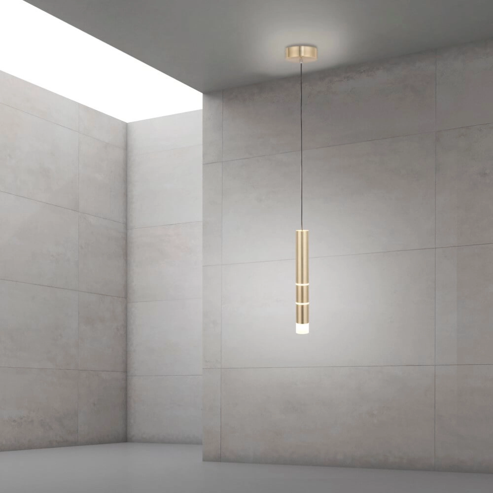 Brass hanging lamp Pure Vega 3000K Paul Neuhaus 4012248357521