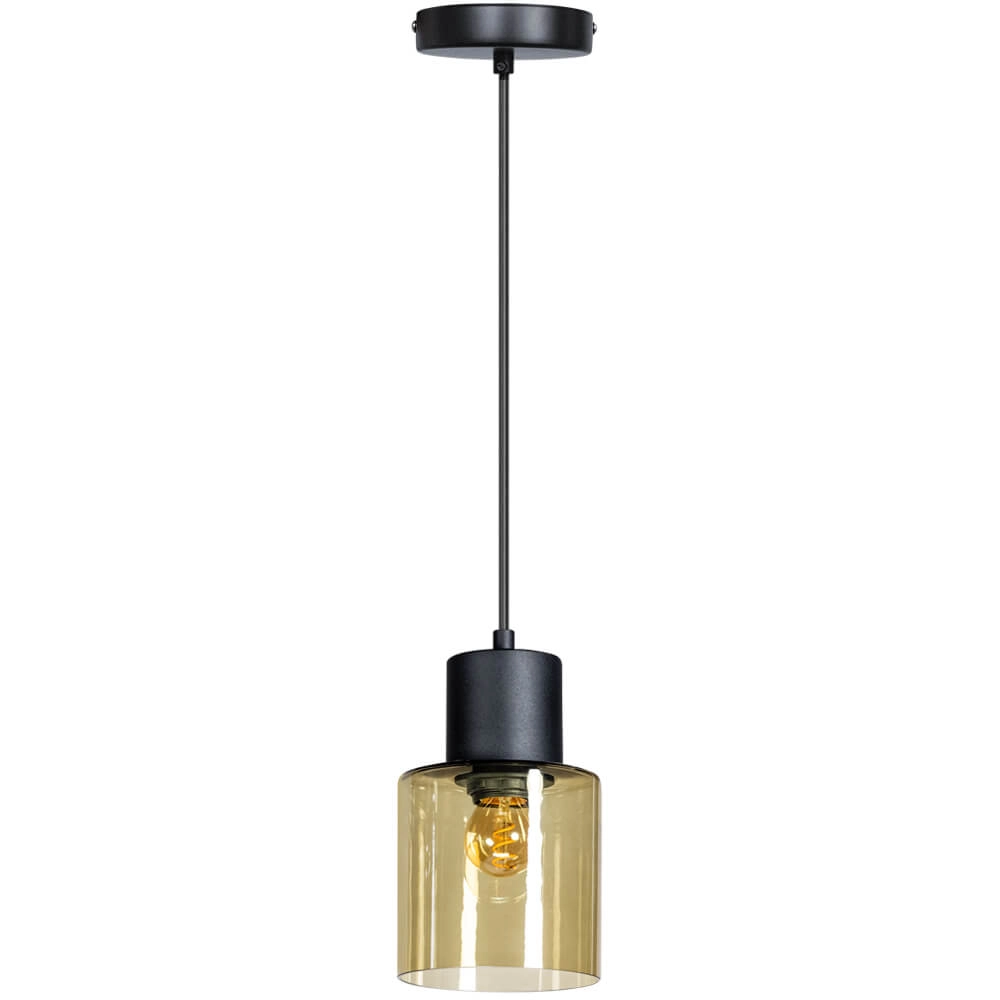 Glass pendant lamp Sledge Glass Amber glass