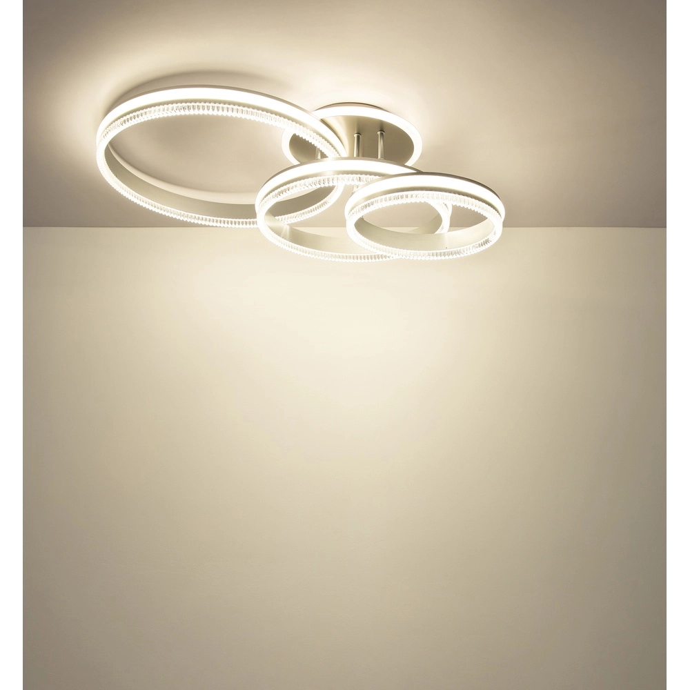 Ceiling lamp Francine gunmetal 3 rings Globo 9007371589630