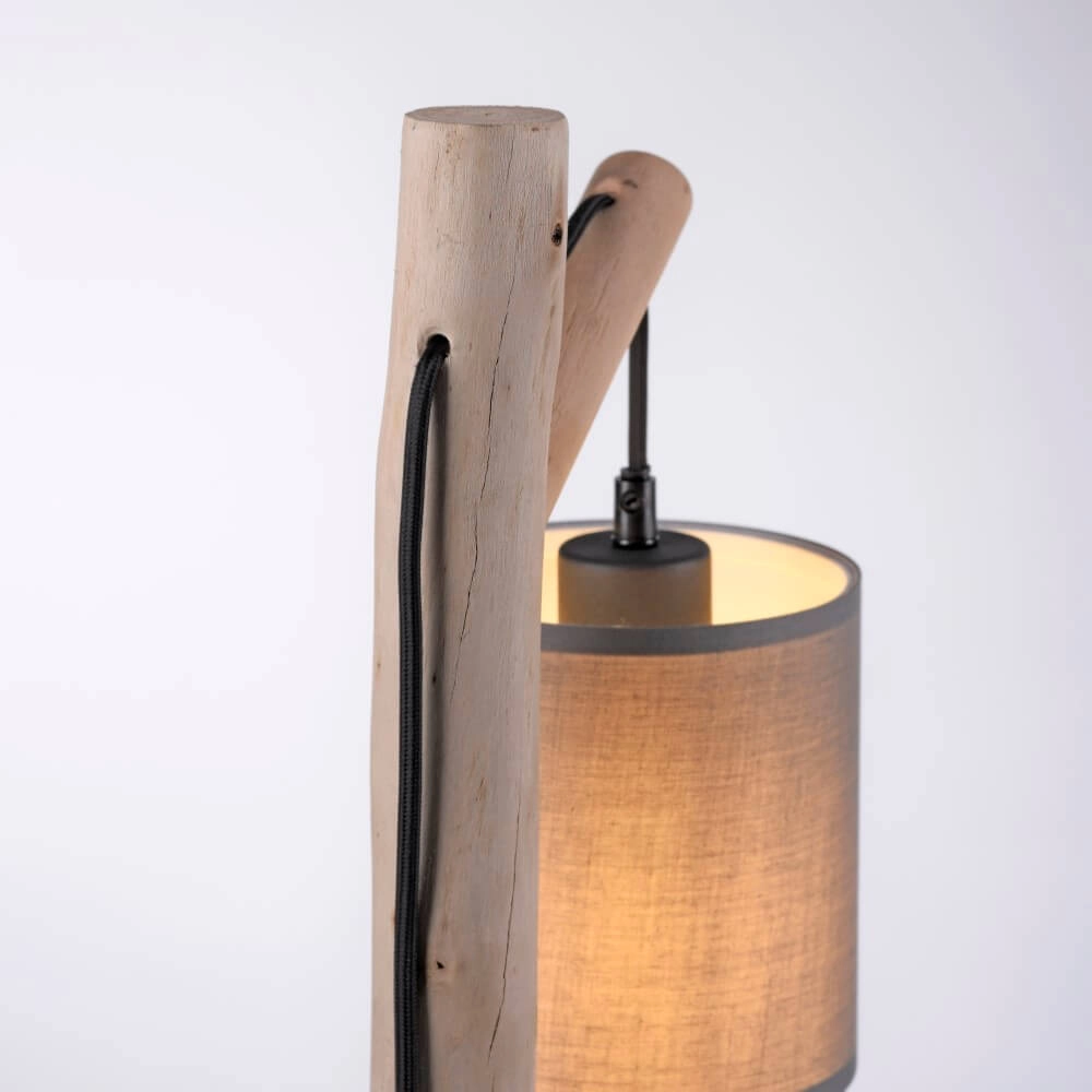 Country table lamp Green Tribu Taupe Just Light 4043689995188