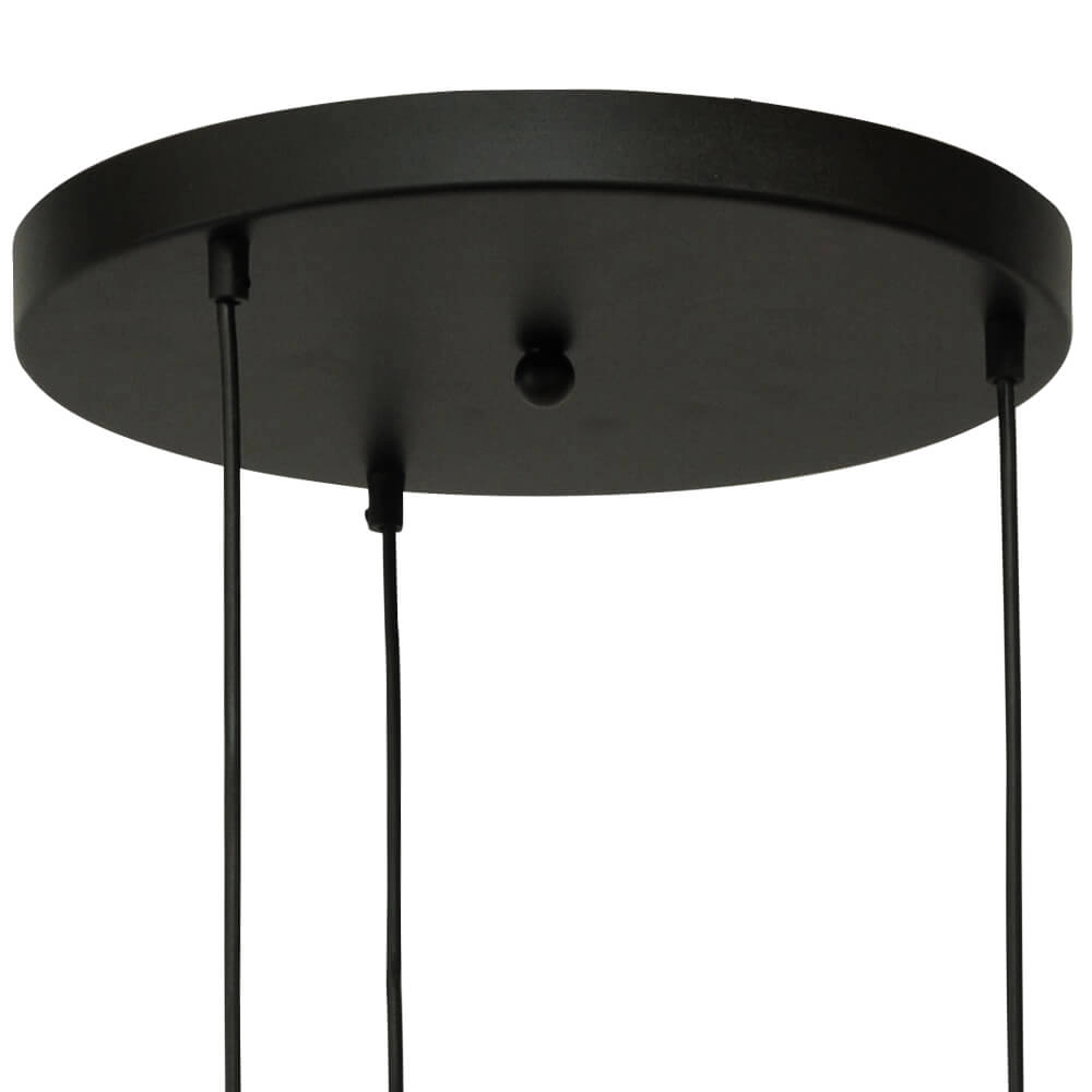 Vide hanging lamp Lazise 2 3-light gold with black Masterlight 8718121303833
