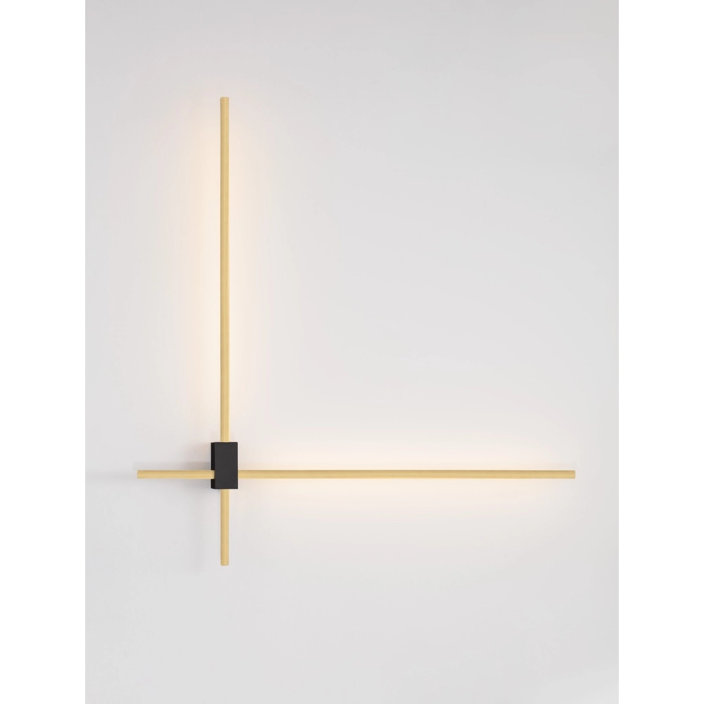 Sleek wall lamp Peak gold Lyora 5212017473714