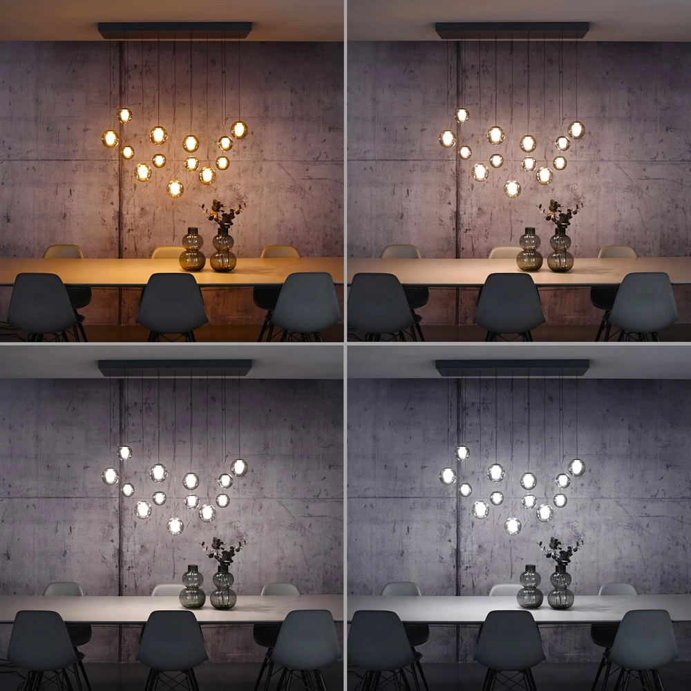 13-light pendant lamp Pure Popup mystic grey Paul Neuhaus 4012248398302