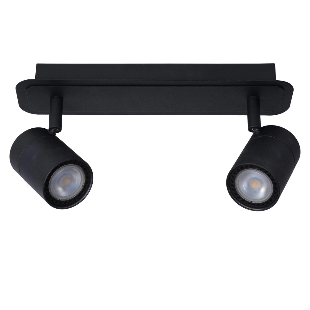 Ceiling spotlight Lennert 2-light black