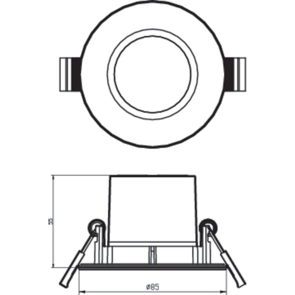 White LED recessed spotlight Dive Philips 8718699755645