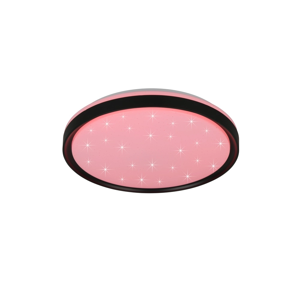 Ceiling light Solit Black with star effect Trio 4017807659559