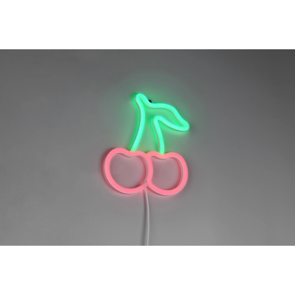 Neon wall lamp Cerise green red Trio 4017807657456
