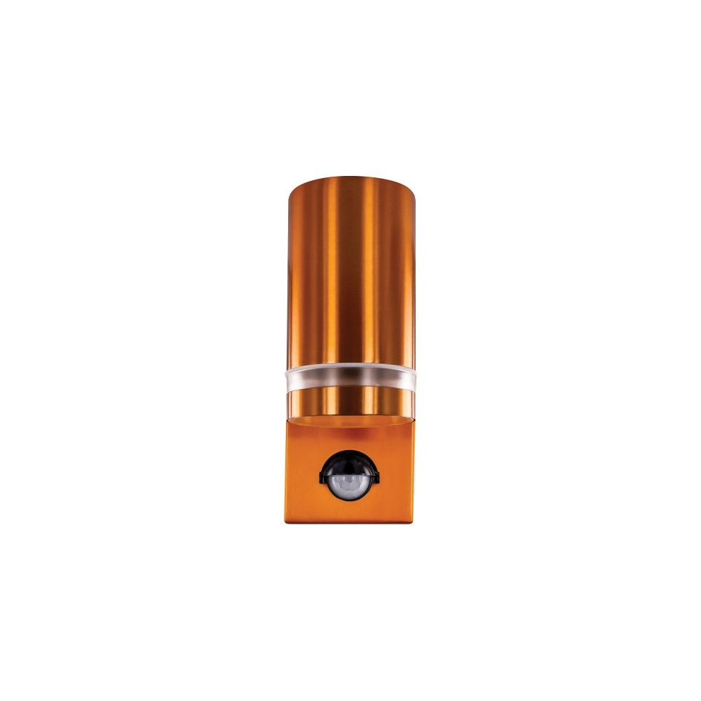 Wall spotlight with sensor Opden Red copper - 1x GU10 Lyora 5055788285656